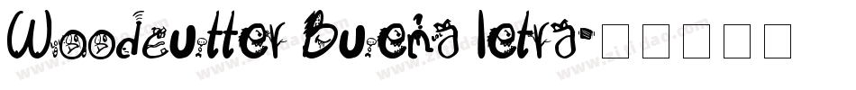 Woodcutter Buena letra字体转换